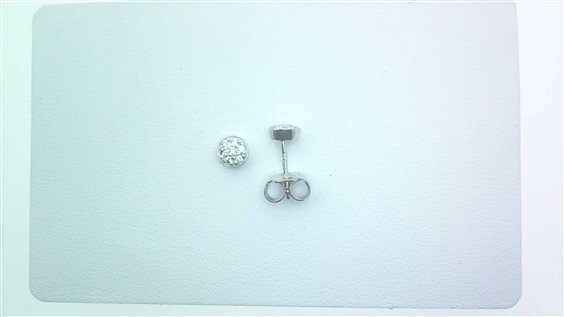 Ohrringe Sommer Dame in Weißgold Cubic Zirconia P.L. ZIRC PAVE OV 1.70 B - P.L. ZIRC PAVE OV 1.70 B